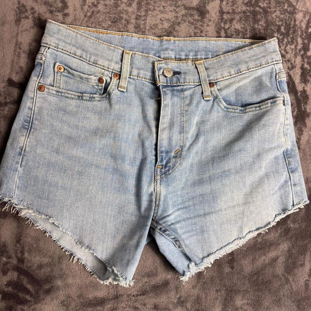 Levi's 512 denim shorts size 30 cutt offs